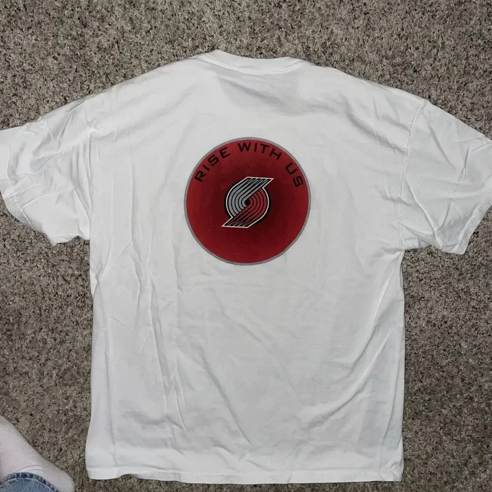VTG Y2K‎ Portland Trail Blazers Double Sided Size XL Graphic Tee USA NBA RARE